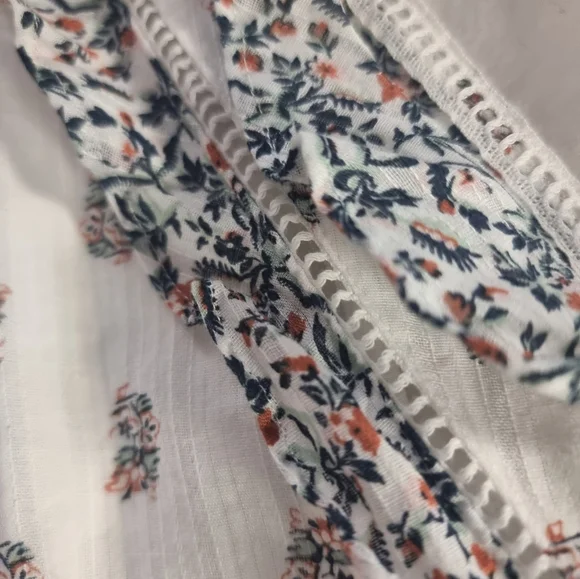 Veronica Beard White Floral Dress Sz 12 - Picture 7 of 14